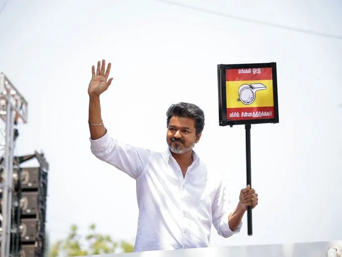 Tamilaga Vettri Kazhagam Rules Out Alliances While Surging Toward Majority Mark