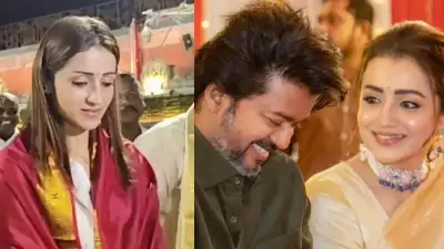 Trisha Krishnan Seeks Blessings at Tirupati While Tamil Nadu Election Results Stream In