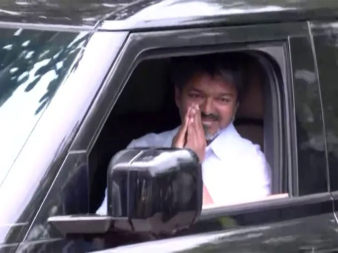After spectacular TN Assembly poll results, TVK chief Vijay meets with winning candidates at Chennai party HQ
