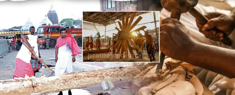 Puri Rath Yard buzzes with activity as chariot construction gains pace