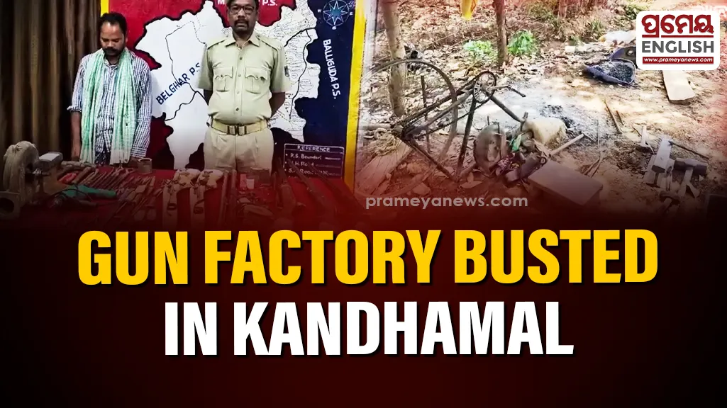 Illegal gun manufacturing unit busted in Kandhamal, one arrested