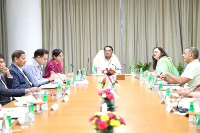 Union Tribal Affairs Minister Jual Oram directs officers of timely coemption of EMRS projects