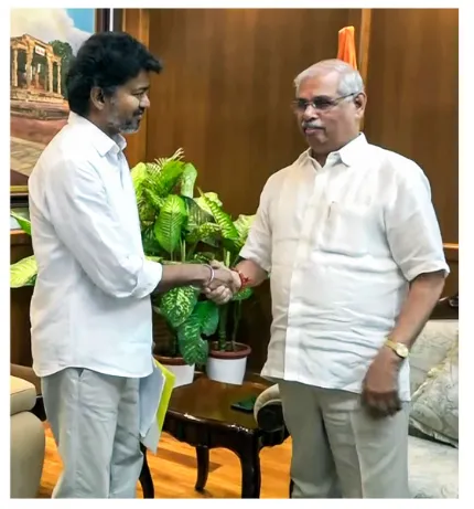 "Majority not established, " TN Governor Arlekar tells TVK, CPI to Decide on Support Friday