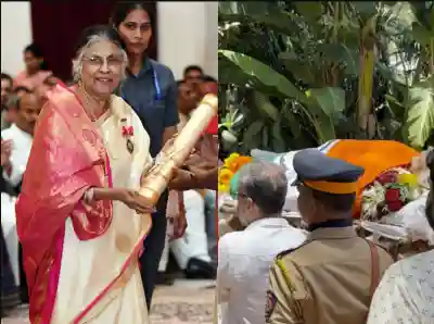 Padma Bhushan awardee Suman Kalyanpur laid to rest with full state honours in Mumbai