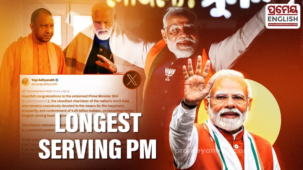 PM Modi becomes longest-serving elected PM; Yogi Adityanath extends greetings