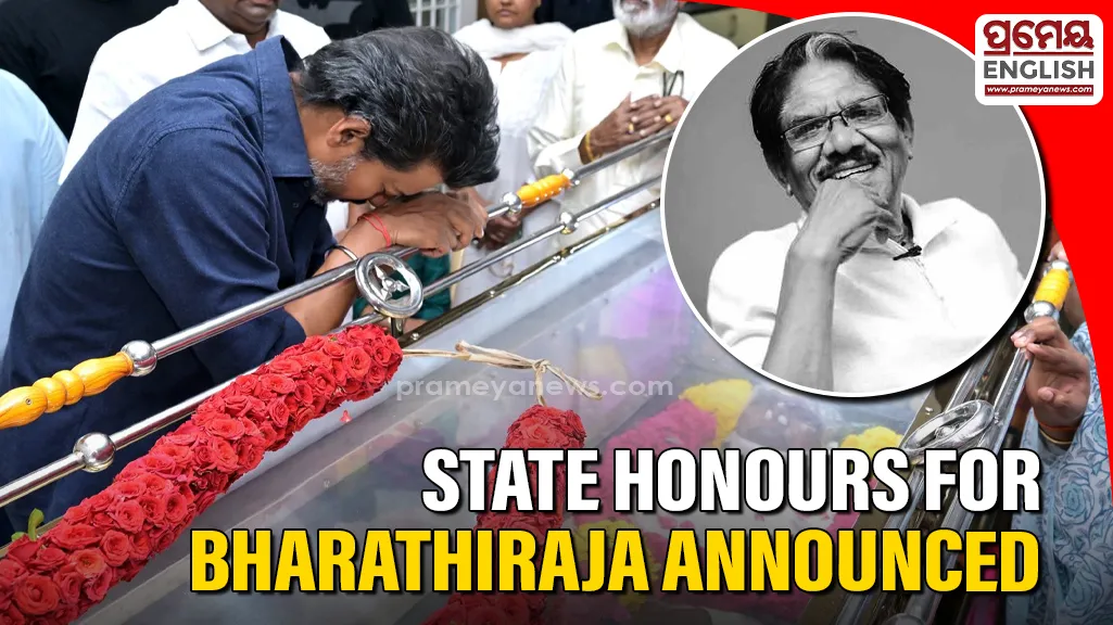 Tamil Nadu CM Vijay visits late director Bharathiraja's residence, announces state honours