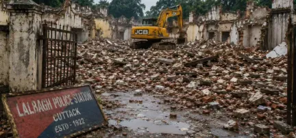End of an era: 102-year-old historic Lalbagh police station demolished