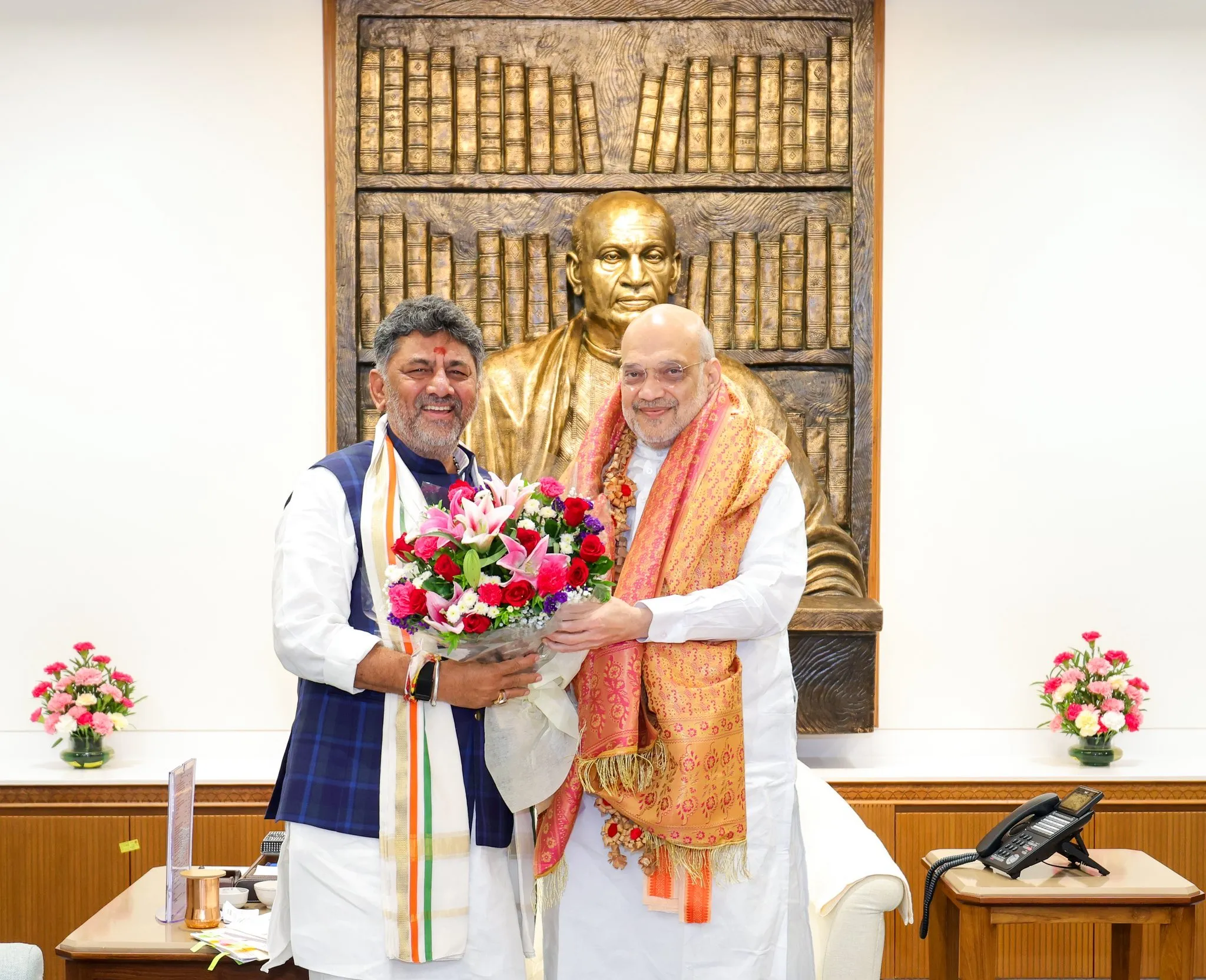 Karnataka CM Shivakumar calls on Amit Shah: Seeks assistance for  strengthening law and order