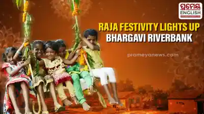 Swings, songs & smiles: Bhargavi Riverbank becomes Raja celebration hub near Bhubaneswar