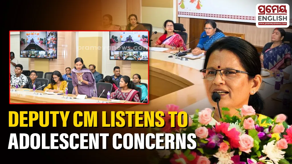 In a first-of-its-kind initiative, Odisha Deputy CM Pravati Parida interacts with adolescents at Advika Barta event

