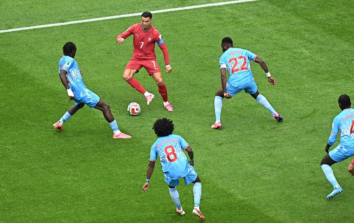 Cristiano Ronaldo Frustrated As DR Congo Secures Historic Draw against Portugal In Texas