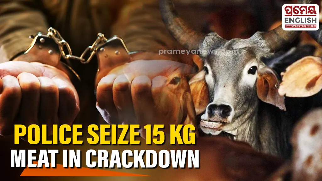 Two arrested in Bhubaneswar for alleged illegal cow slaughter & beef sale; 15 Kg meat seized