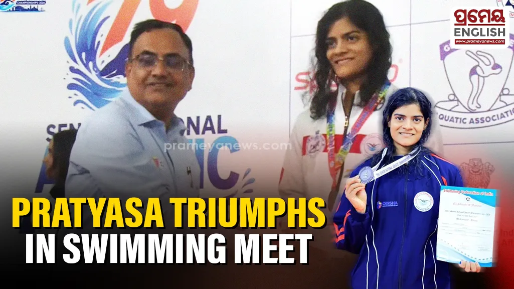 Pratyasa bags gold in National Swimming meet