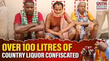 Excise department seizes over 100 litres of country liquor in Athamallik