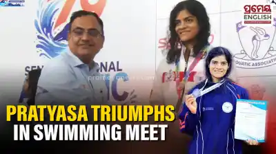 Pratyasa bags gold in National Swimming meet