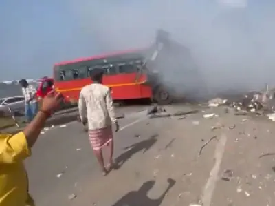 7 killed, 38 injured in head-on collision between two buses in Surat