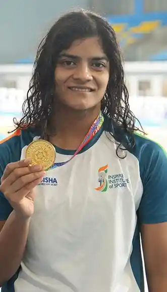 Pratyasa Ray bags back to back gold in National Aquatic meet