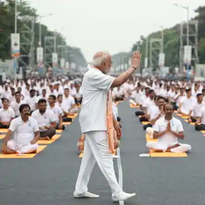 Yoga shows path from mental well-being to physical well-being: PM Modi on International Yoga Day