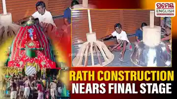 Rath construction nears final stage as artisans’ complete ‘Kalasa’ work ahead of Rath Yatra