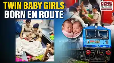 Woman delivers twin baby girls on train & in ambulance near Cuttack
