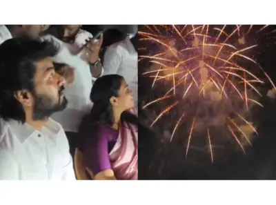 Grand fireworks display marks Tamil Nadu CM Vijay's 52nd birthday in Sivakasi