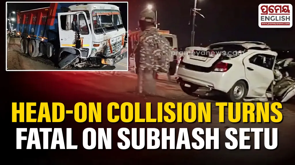 Driver killed, three injured in head-on collision on Cuttack’s Subhash Setu