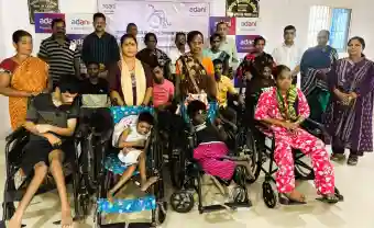 Adani Foundation distributes assistive devices for persons with disabilities