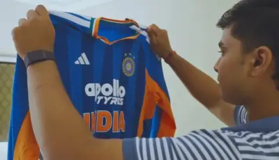 Vaibhav Sooryavanshi gets emotional after receiving his maiden India T20I kit