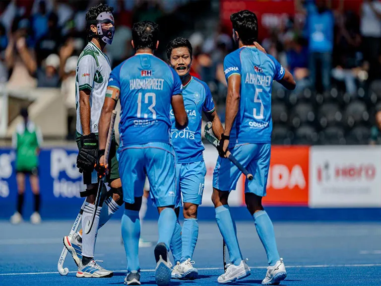 Men in Blue secure dramatic victory over archrivals Pakistan at Lee Valley Hockey Centre
