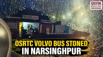 Miscreants hurl stones at OSRTC Volvo bus in Narsinghpur, passengers escape unhurt