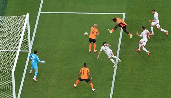 Dutch national team dominates Tunisia 3-1 to secure top spot in World Cup Group F standings