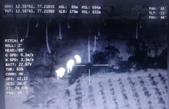 Thermal drone cameras deployed to track elephants, prevent human-wildlife conflict

