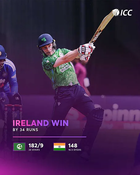 Ireland cricket team stuns world champion India to record historic T20I victory in Belfast