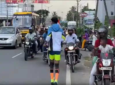 Keralam youth begins backwards run from Palakkad to Kashmir to raise anti-drug awareness