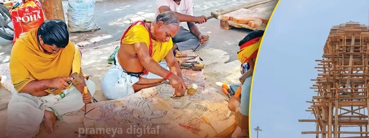 New wooden brakes being prepared for three Raths ahead of Rath Yatra

