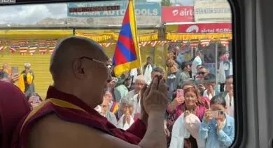 Dalai Lama Arrives in Leh for Annual Two-Month Summer Visit