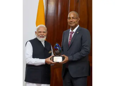 Seychelles honours PM Modi with its brand new climate distinction during his historic trip
