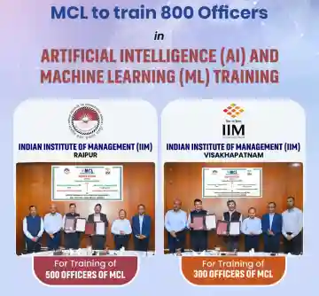 MCL signs MoUs with IIM Raipur and IIM Visakhapatnam to strengthen AI & ML capabilities of workforce