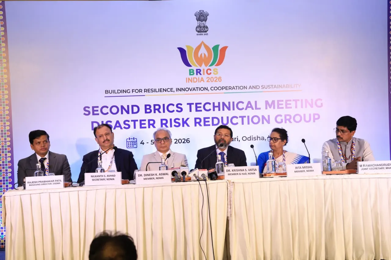 2nd BRICS-2026 Meeting Of  Disaster Risk Reduction Group held in Odisha's  Puri 