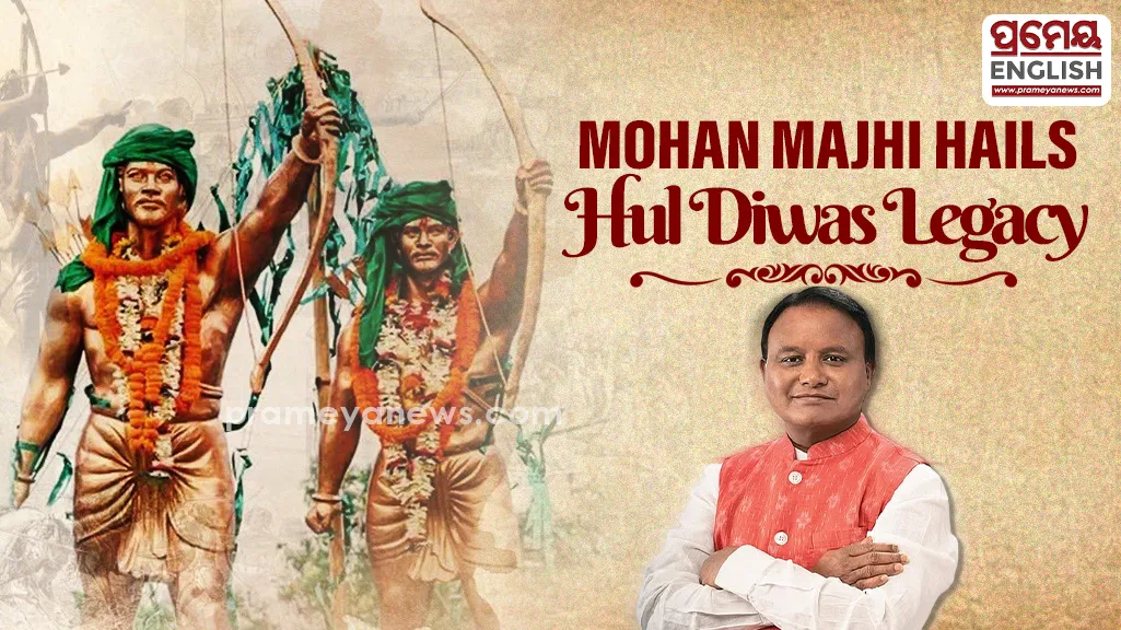 'Hul Diwas is an immortal symbol of courage, self-strength, struggle and sacrifice of our tribal society,' says Odisha CM Mohan Majhi