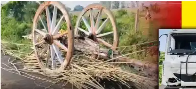 Two friends killed after truck rams bamboo-laden bullock cart in Ganjam