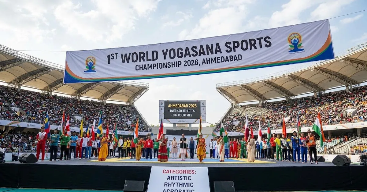 PM Narendra Modi opens historic World Yogasana Championship in Ahmedabad