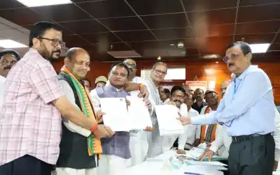 BJP's Debashish Samantaray files nomination for Odisha Rajya Sabha by-election
