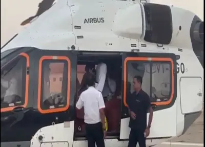 Odisha CM’s helicopter makes emergency landing at Puri due to bad weather in Bhubaneswar