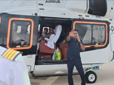 Odisha CM’s helicopter makes emergency landing at Puri due to bad weather in Bhubaneswar