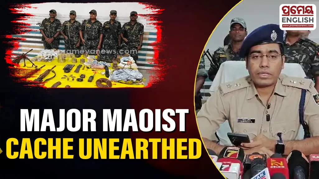 Major Maoist arms and explosives cache unearthed in Malkangiri forests