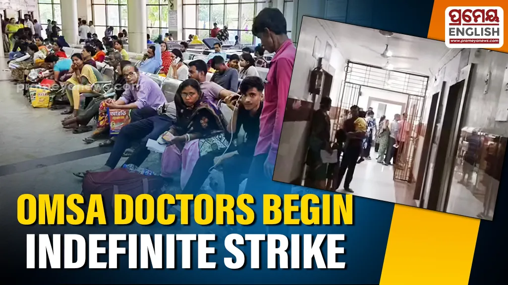 OMSA doctors launch indefinite strike; services affected at Berhampur City Hospital