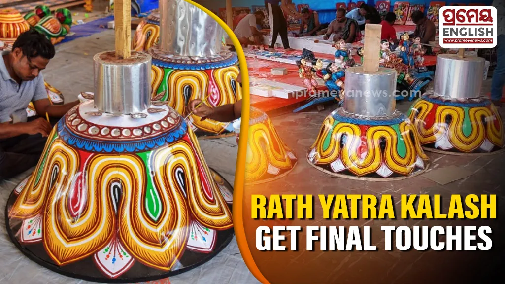 Rath Yatra 2026: Chariot ‘Kalash’ receive final artistic touches

