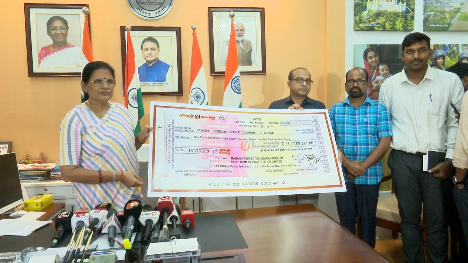 OTDC contributes ₹1.17 crore dividend to Odisha govt  