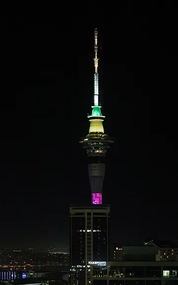 Iconic Sky Tower lights up in tricolour welcomes, PM Modi for historic visit to Auckland